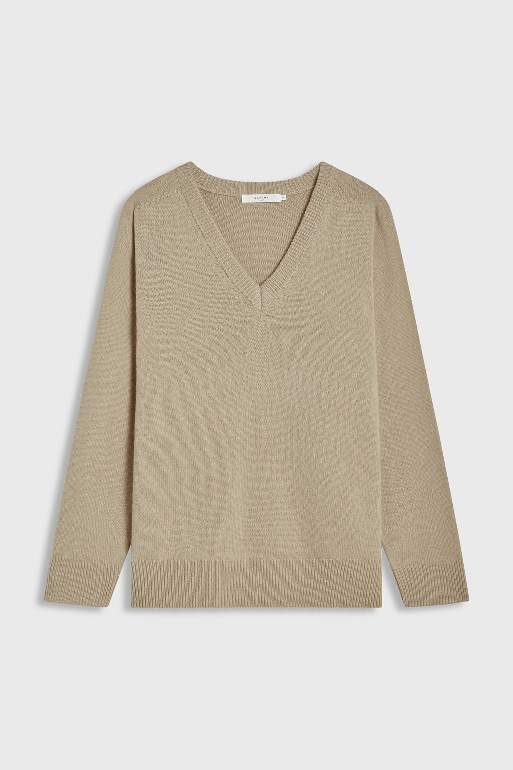 Wool V Neck Sweater - Almina Concept 