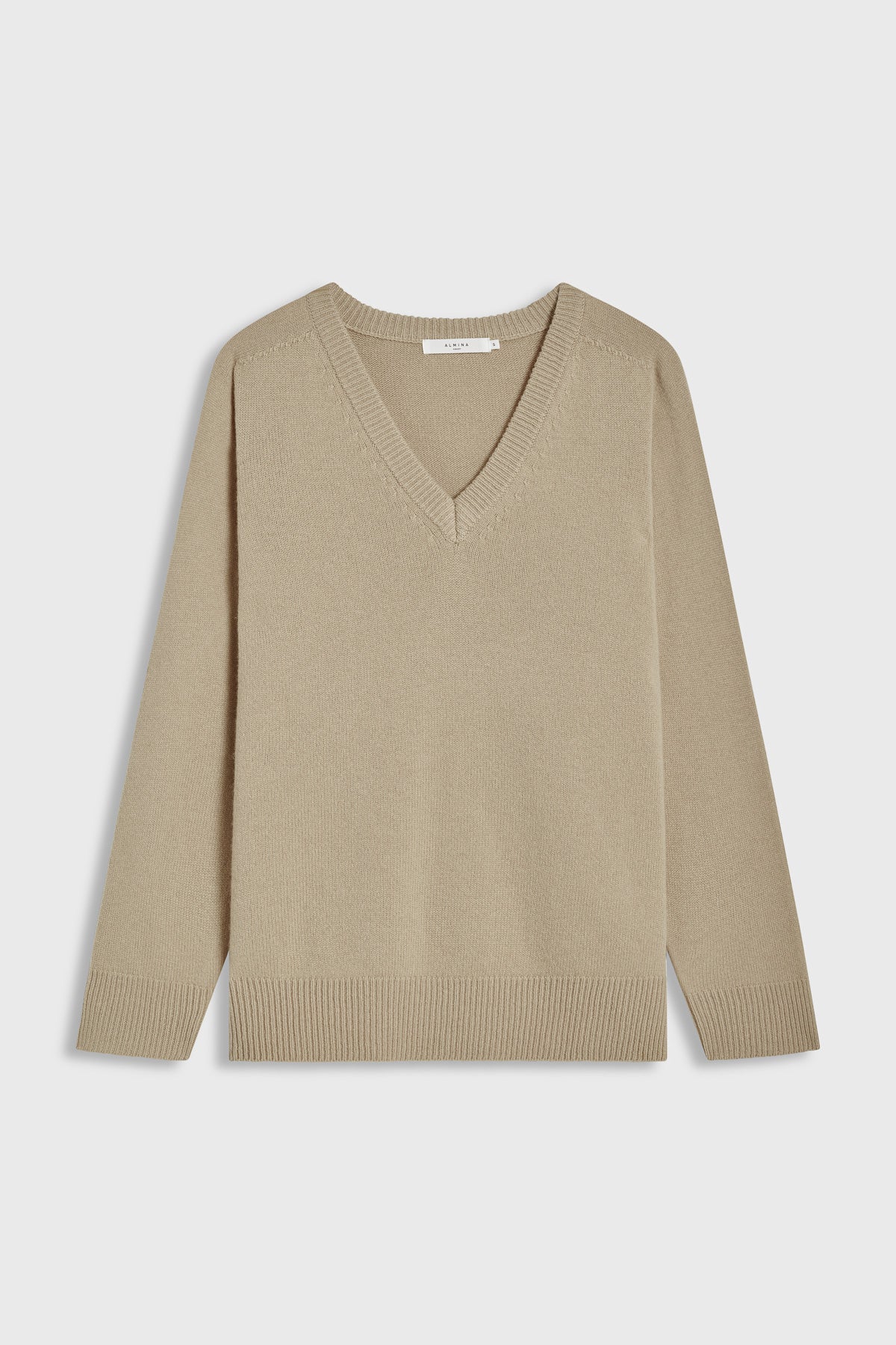 Wool V Neck Sweater - Almina Concept 