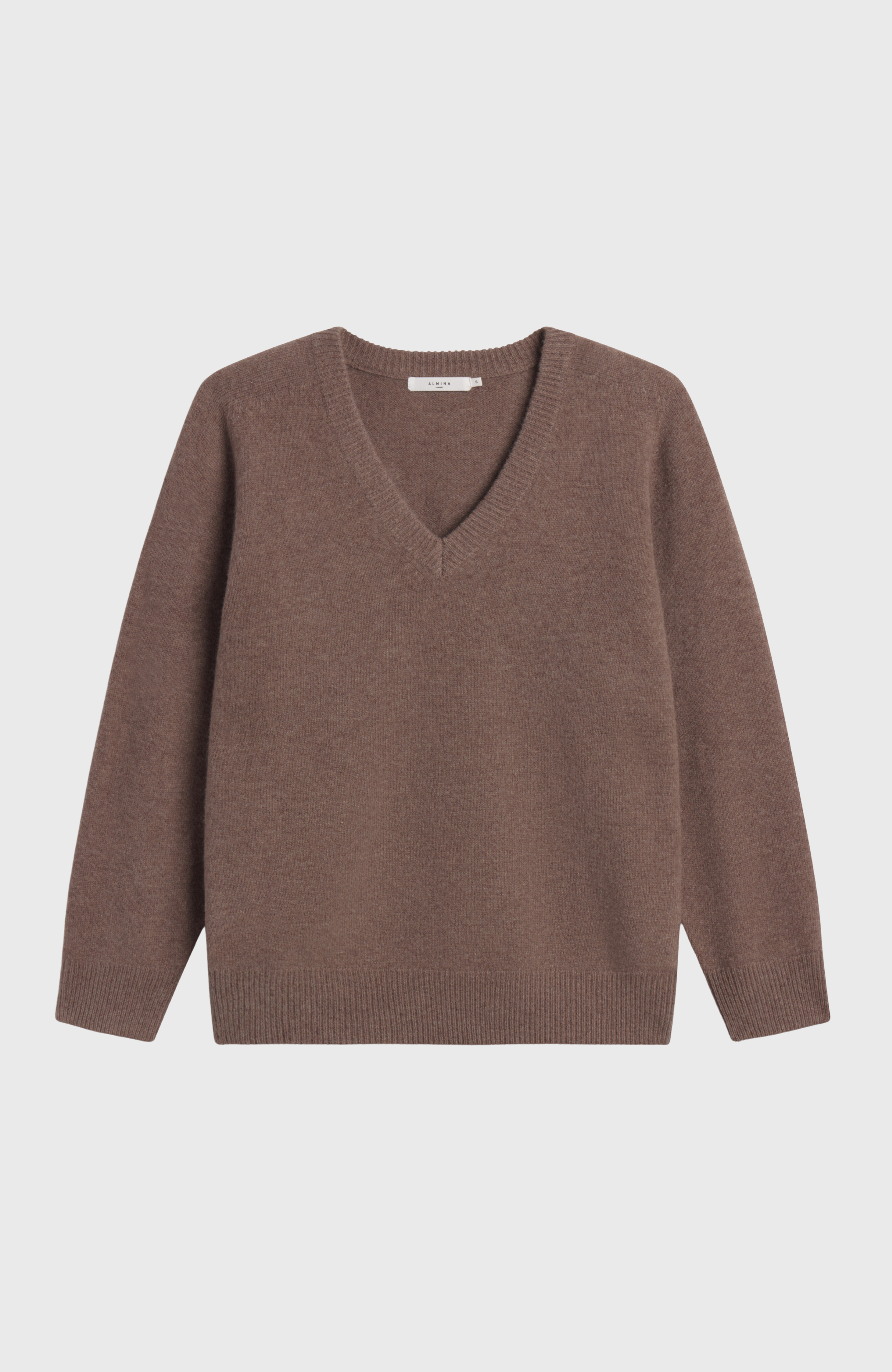 Wool V Neck Sweater - Almina Concept 