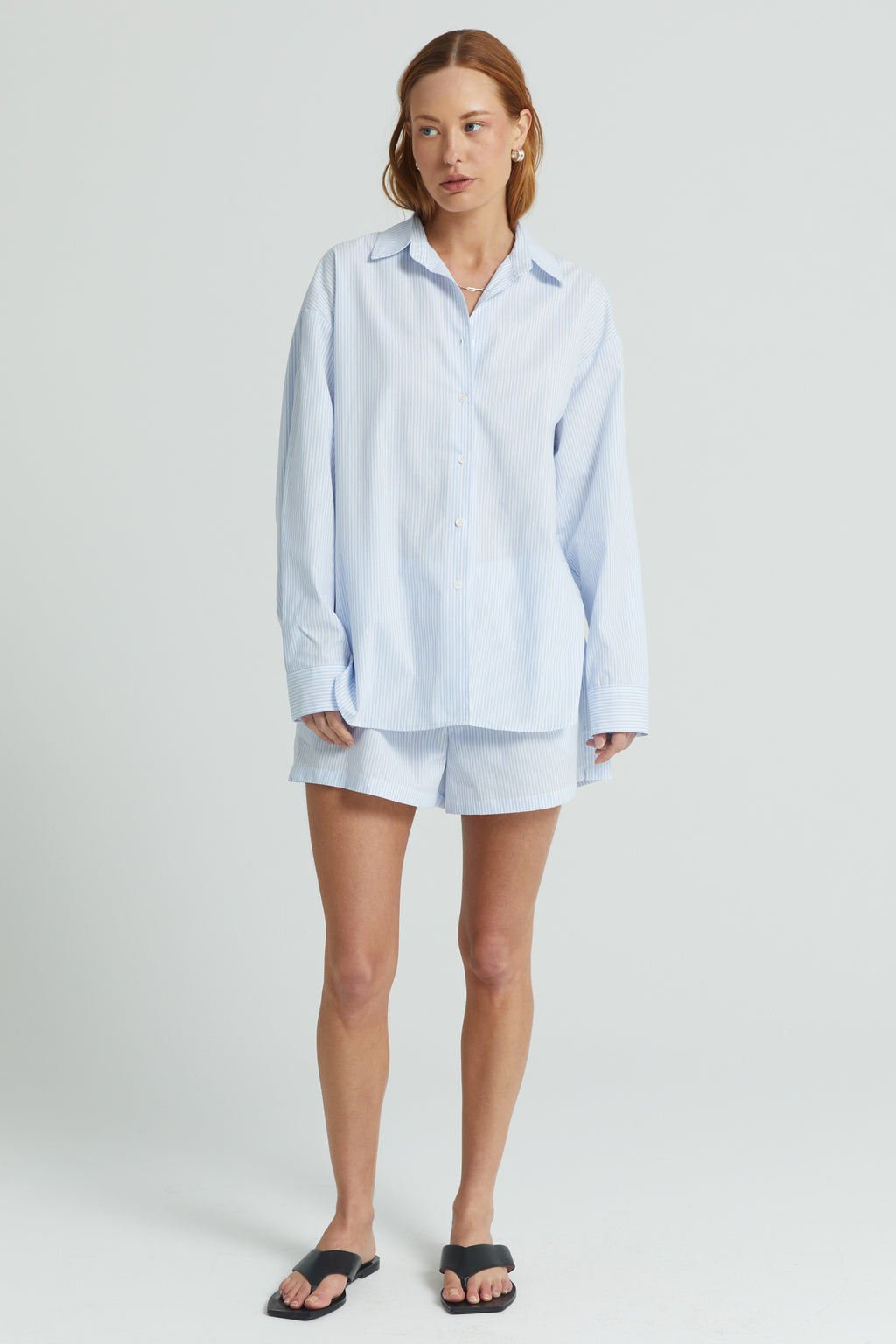 Oversized Cotton Shirt - Almina Concept 