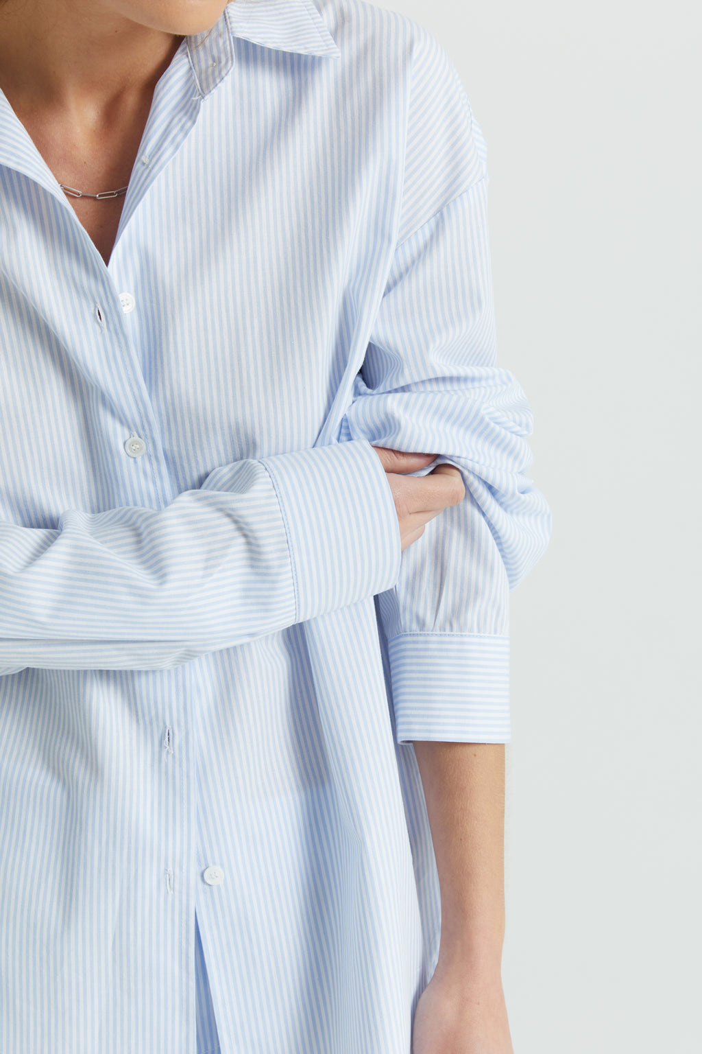 Oversized Cotton Shirt - Almina Concept 