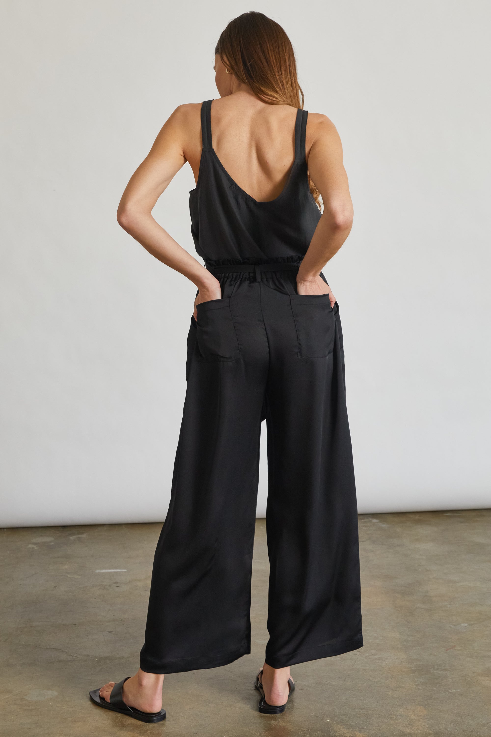 High Waisted Wide Leg Pant - Almina Concept